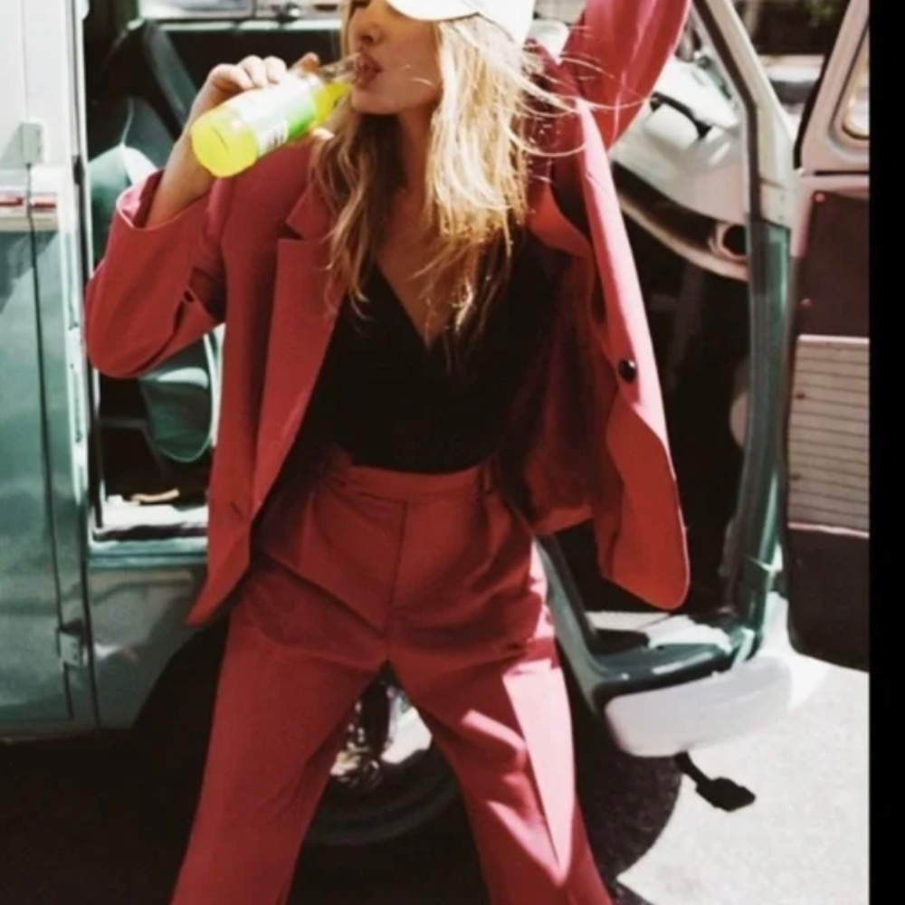 Red trousers
